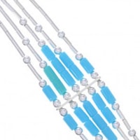 Turquoise Liquid Silver Bracelets